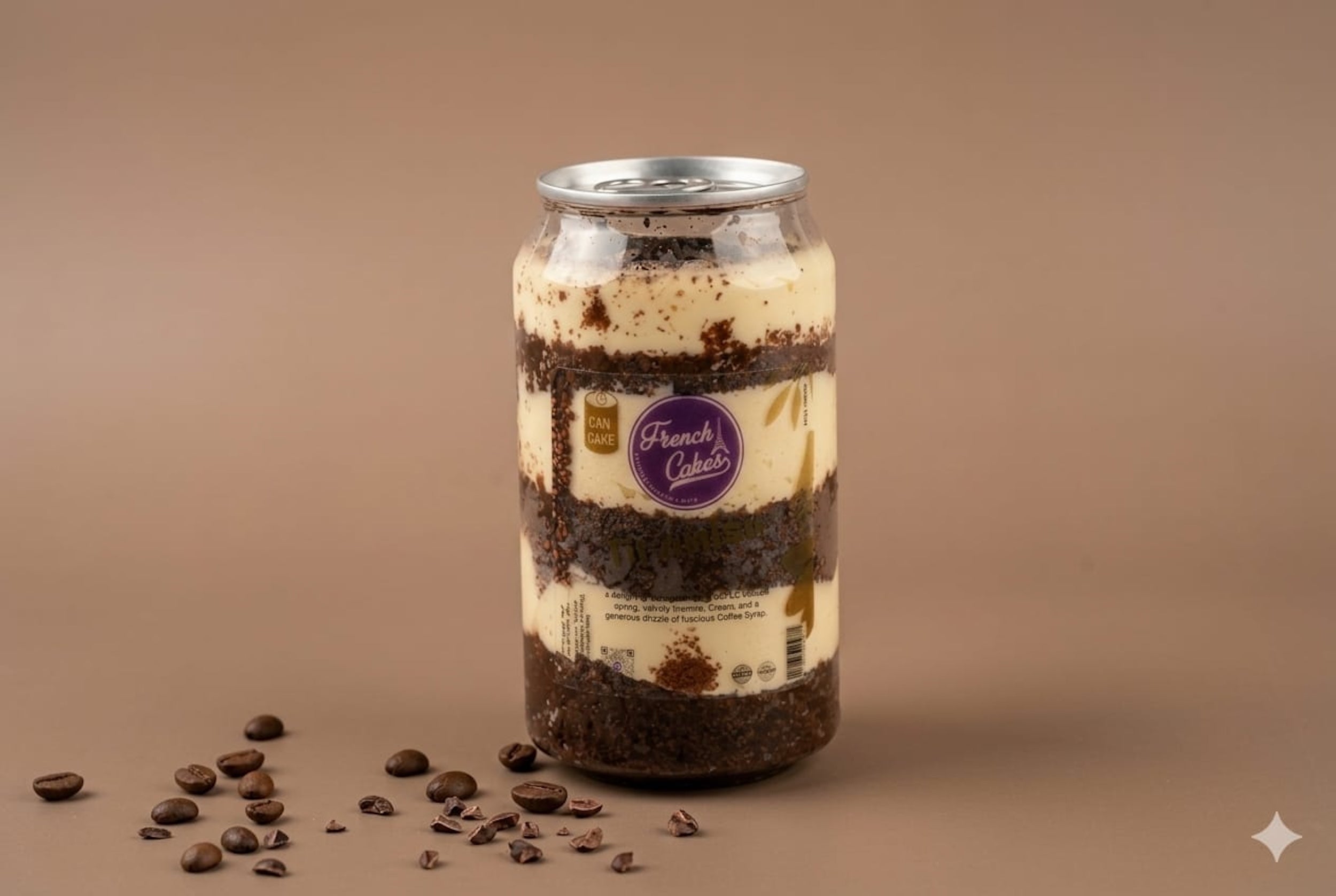 Tiramisu can cake