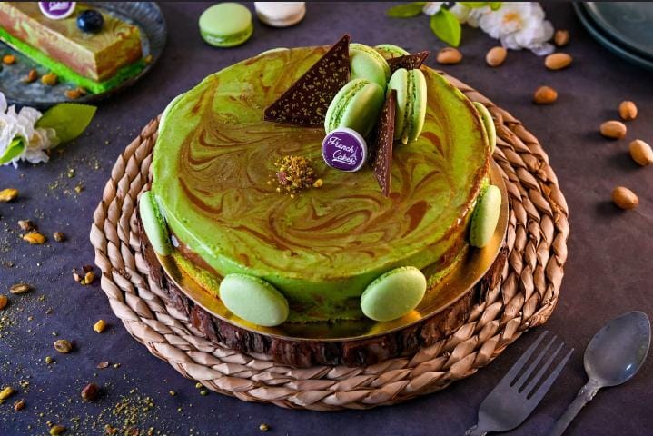 Pistachio Marble Cake